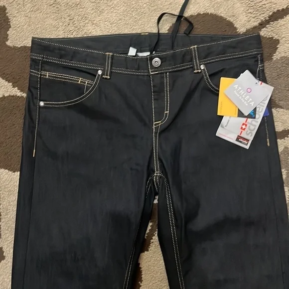 NWT Athleta Frontier jeans Blue Denim Plus size 16 - Picture 3 of 10